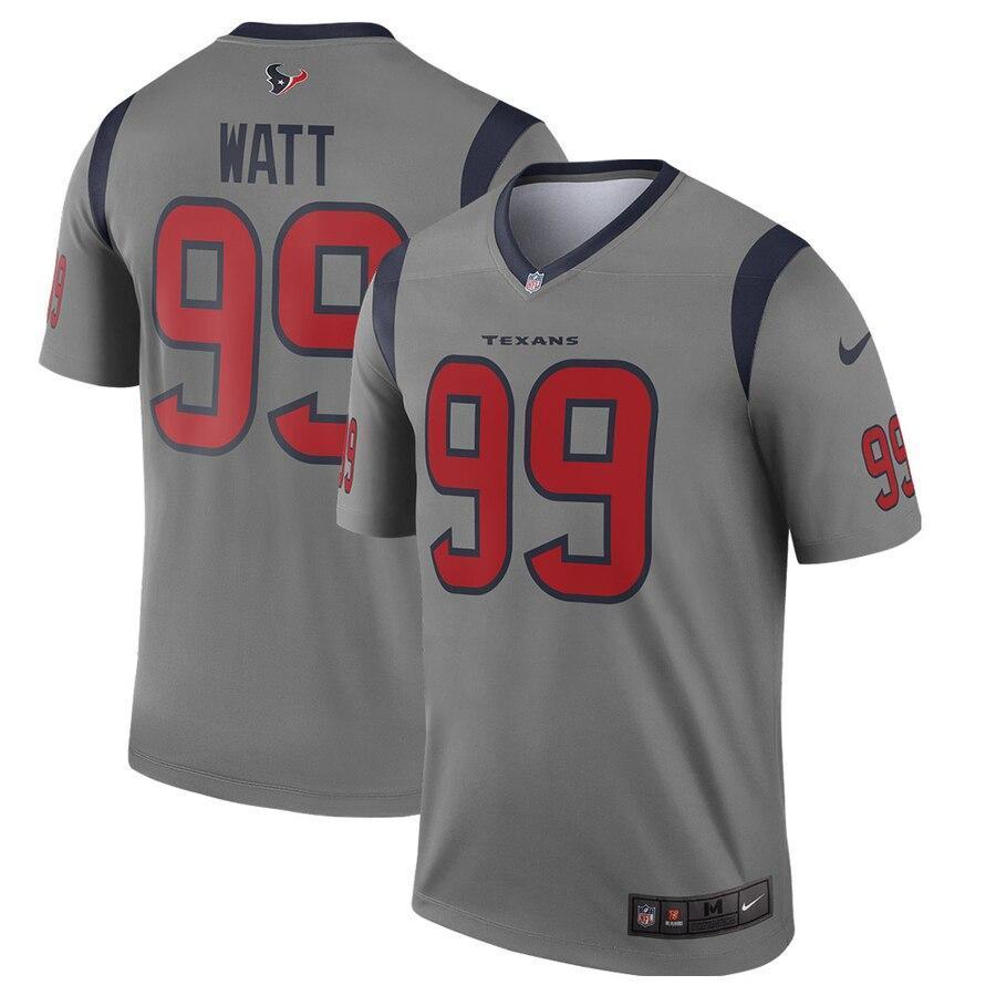 J.J. Watt Houston Texans Gray Inverted Legend Jersey