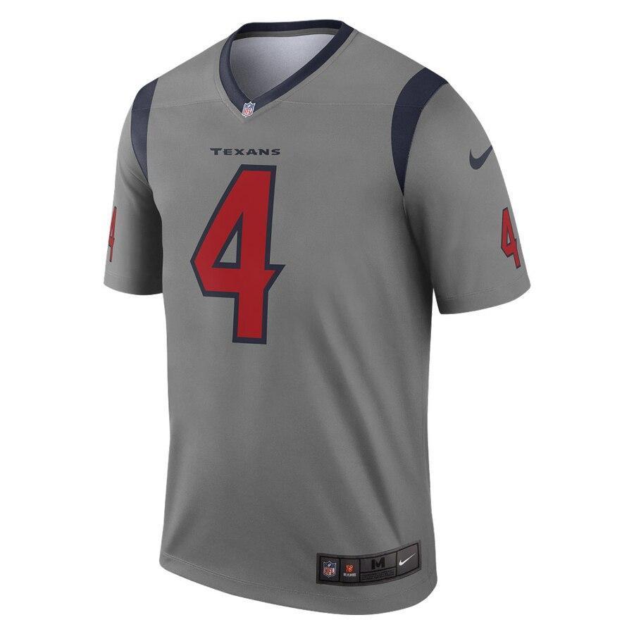 Deshaun Watson Houston Texans Gray Inverted Legend Jersey