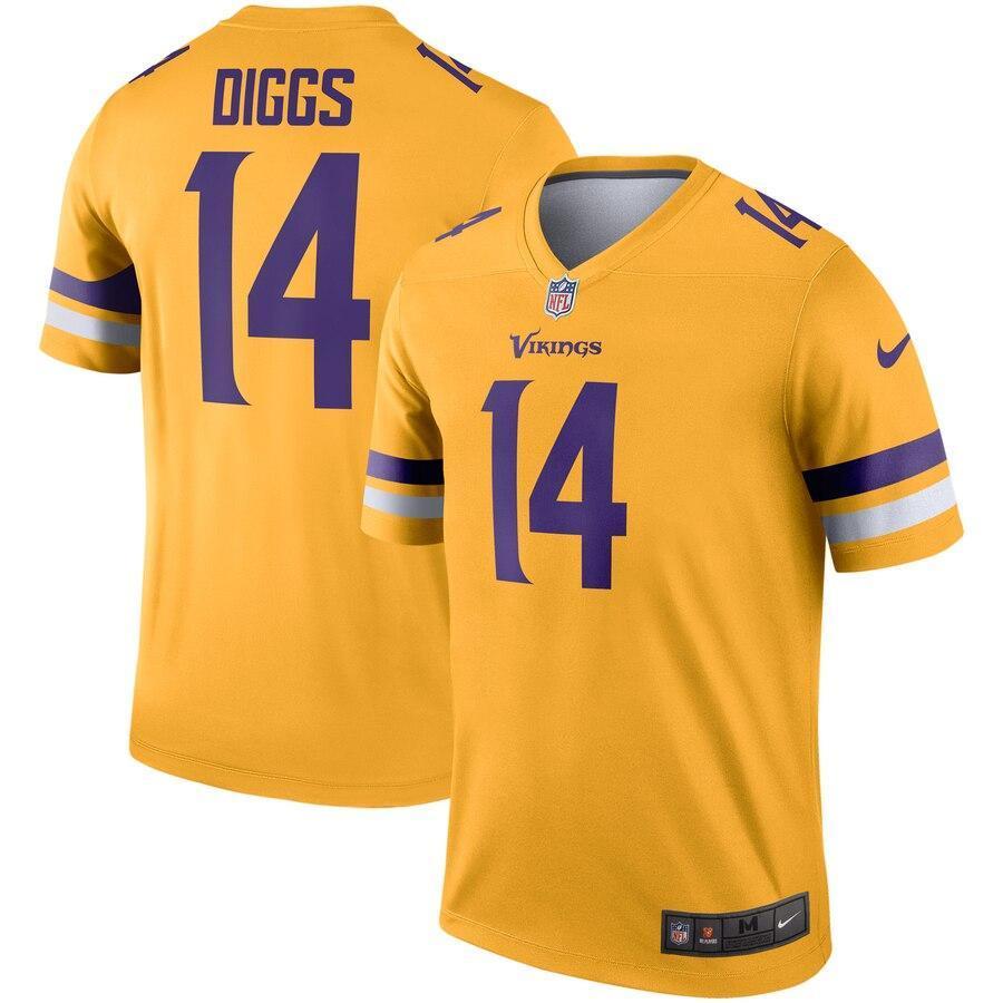 Stefon Diggs Minnesota Vikings Gold Inverted Legend Jersey