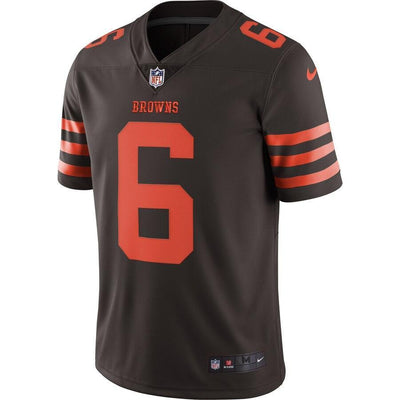Baker Mayfield Cleveland Browns Brown Color Rush Vapor Limited Jersey