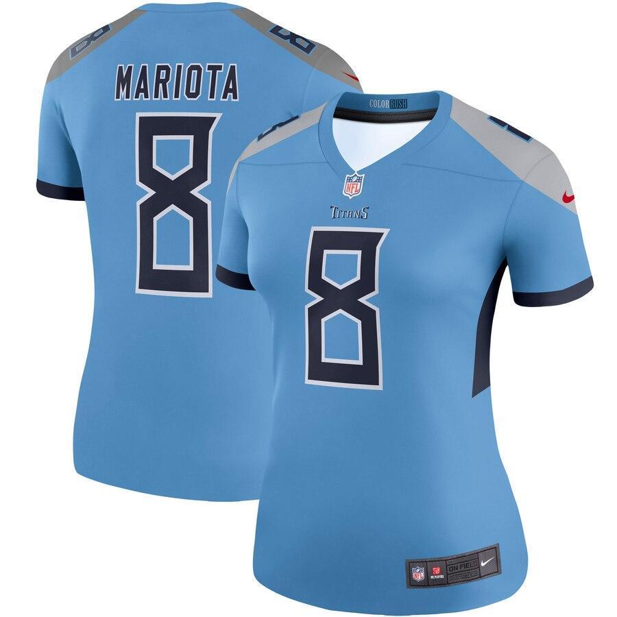Marcus Mariota Tennessee Titans Women's Light Blue Legend Team Jersey