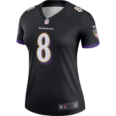 Lamar Jackson Baltimore Ravens Women's Black Legend Team Jersey