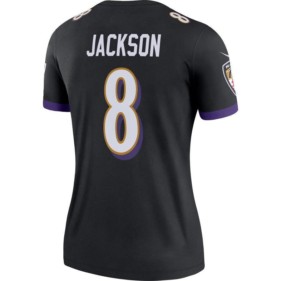 Lamar Jackson Baltimore Ravens Women's Black Legend Team Jersey