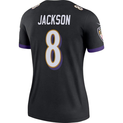 Lamar Jackson Baltimore Ravens Women's Black Legend Team Jersey