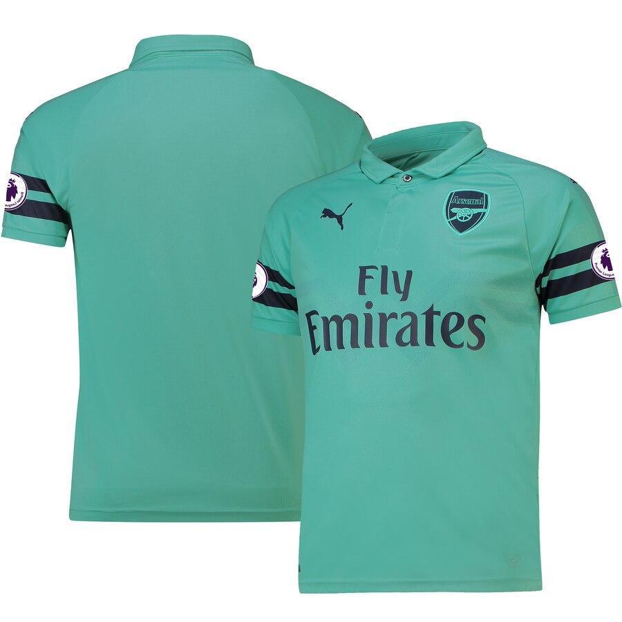 Arsenal Puma 2018/19 Third Replica Patch Jersey - Aqua
