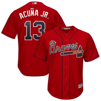 Ronald Acuna Jr. Atlanta Braves Majestic Alternate Cool Base Player Replica Jersey
