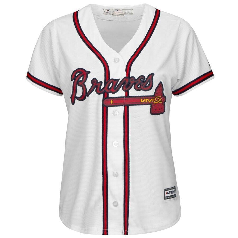 Freddie Freeman 5 Atlanta Braves Women's Alternate Cool Base Player Jersey – Cream