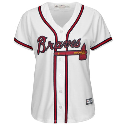 Freddie Freeman 5 Atlanta Braves Women's Alternate Cool Base Player Jersey – Cream
