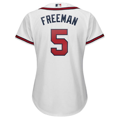 Freddie Freeman 5 Atlanta Braves Women's Alternate Cool Base Player Jersey – Cream