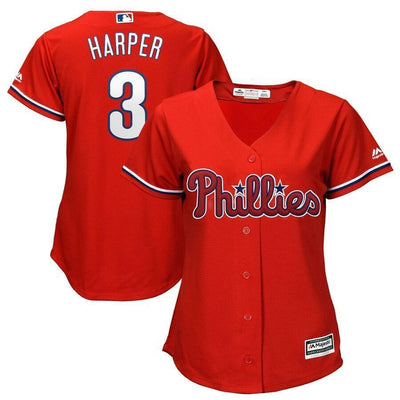 Bryce Harper Philadelphia Phillies Women's Away Official Cool Base Player Jersey