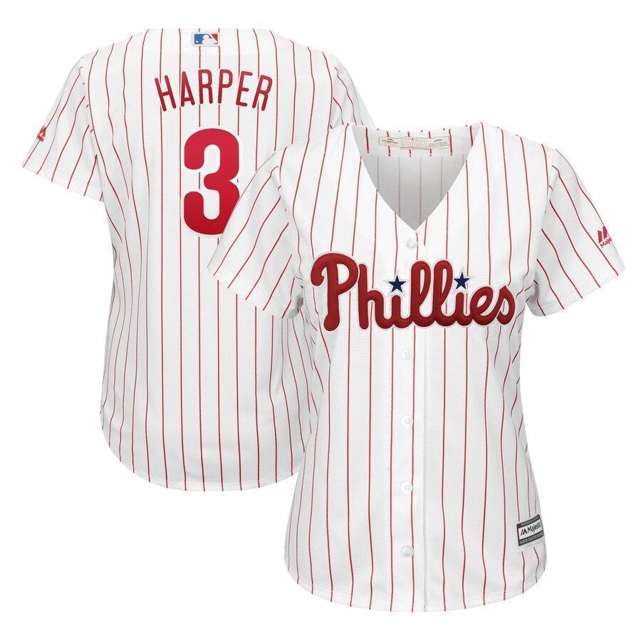 Bryce Harper Philadelphia Phillies Women's Away Official Cool Base Player Jersey