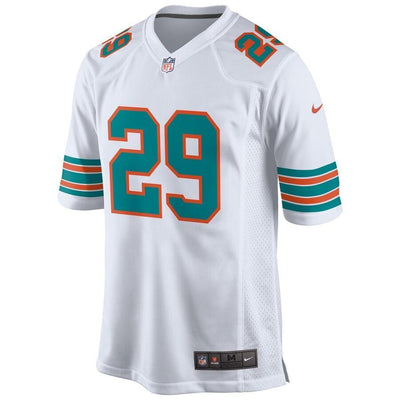 Minkah Fitzpatrick 29 Miami Dolphins White Throwback Game Jersey