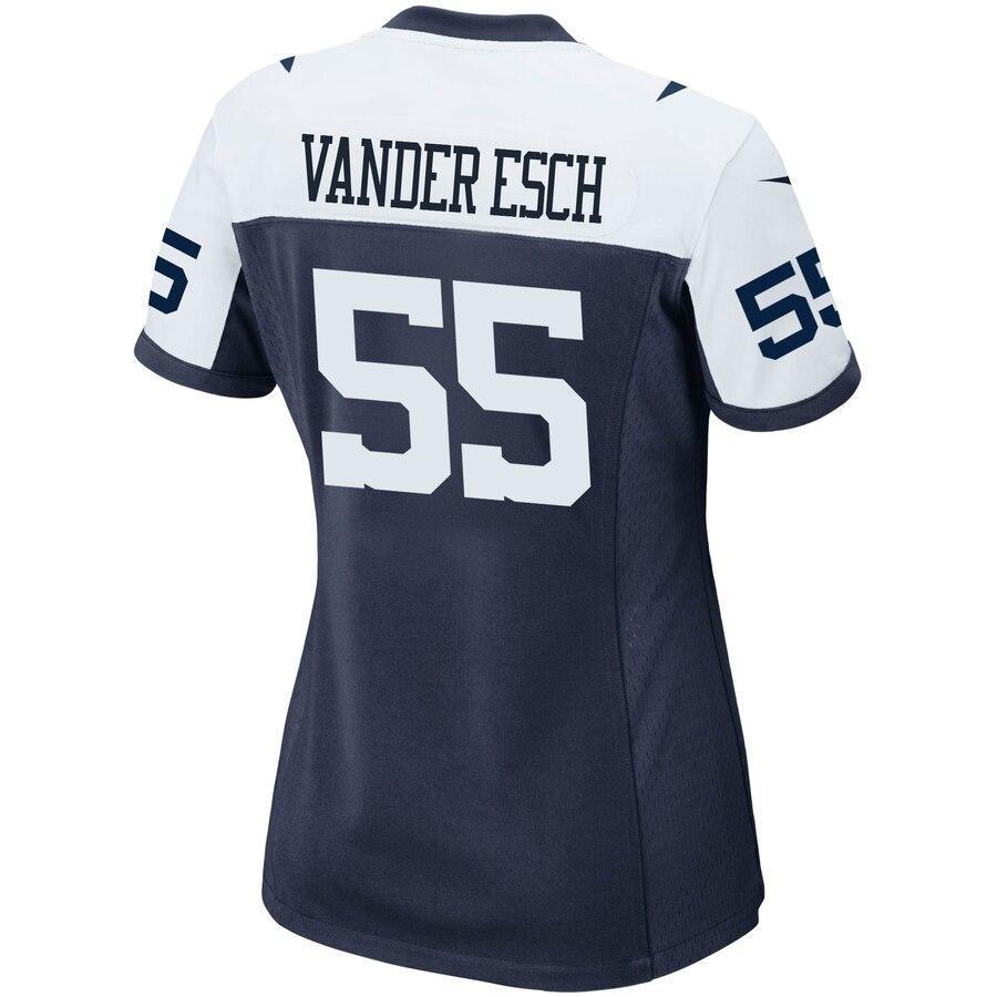Leighton Vander Esch 55 Dallas Cowboys Women's Navy Alternate Game Jersey