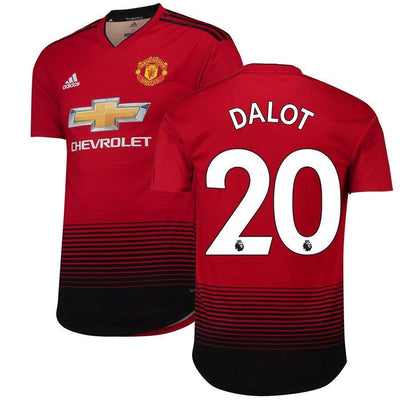 Diogo Dalot Manchester United adidas 18/19 Home Authentic Jersey – Red