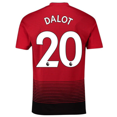 Diogo Dalot Manchester United adidas 18/19 Home Replica Jersey – Red