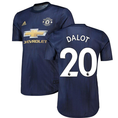 Diogo Dalot Manchester United adidas 18/19 Third Authentic Jersey – Navy