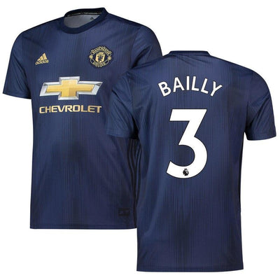Eric Bailly Manchester United adidas 18/19 Third Replica Jersey – Navy