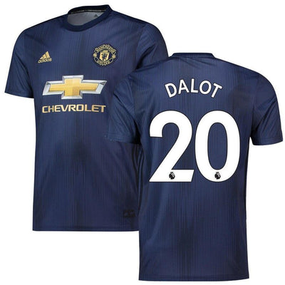 Diogo Dalot Manchester United adidas 18/19 Third Replica Jersey – Navy