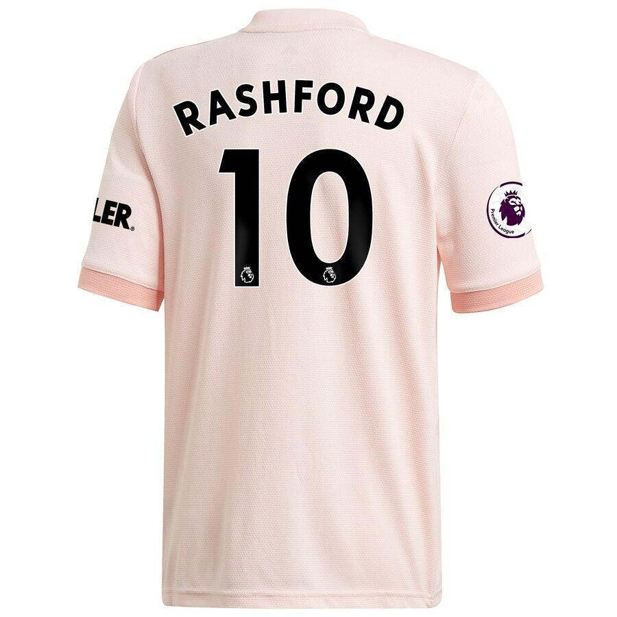 Marcus Rashford Manchester United adidas 18/19 Away Authentic Jersey – Coral