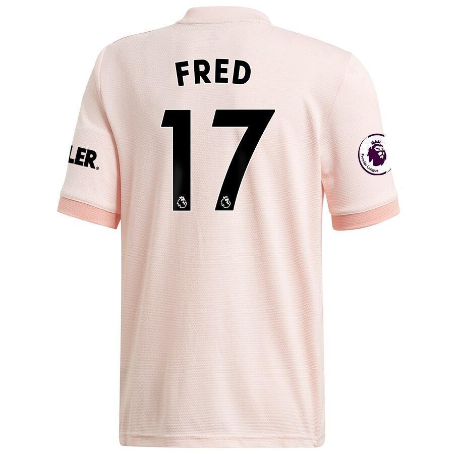 Fred Manchester United adidas 18/19 Away Authentic Jersey – Coral