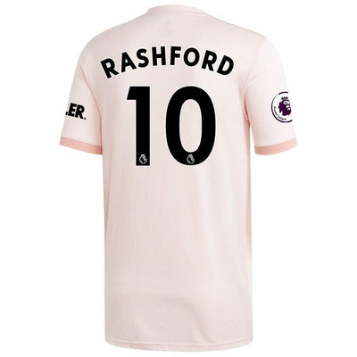 Marcus Rashford Manchester United adidas 18/19 Away Replica Jersey – Coral