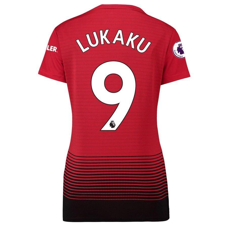 Romelu Lukaku Manchester United adidas Women's 18/19 Home Replica Jersey – Red