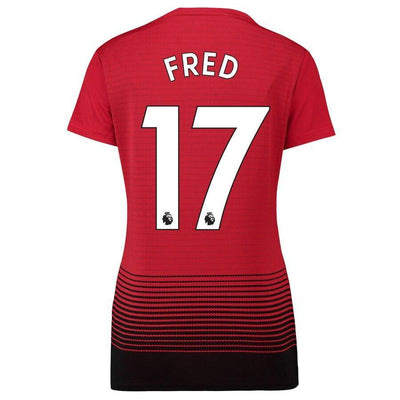 Fred Manchester United adidas Women's 18/19 Home Replica Jersey – Red