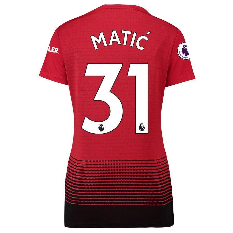 Nemanja Matic Manchester United adidas Women's 18/19 Home Replica Jersey – Red