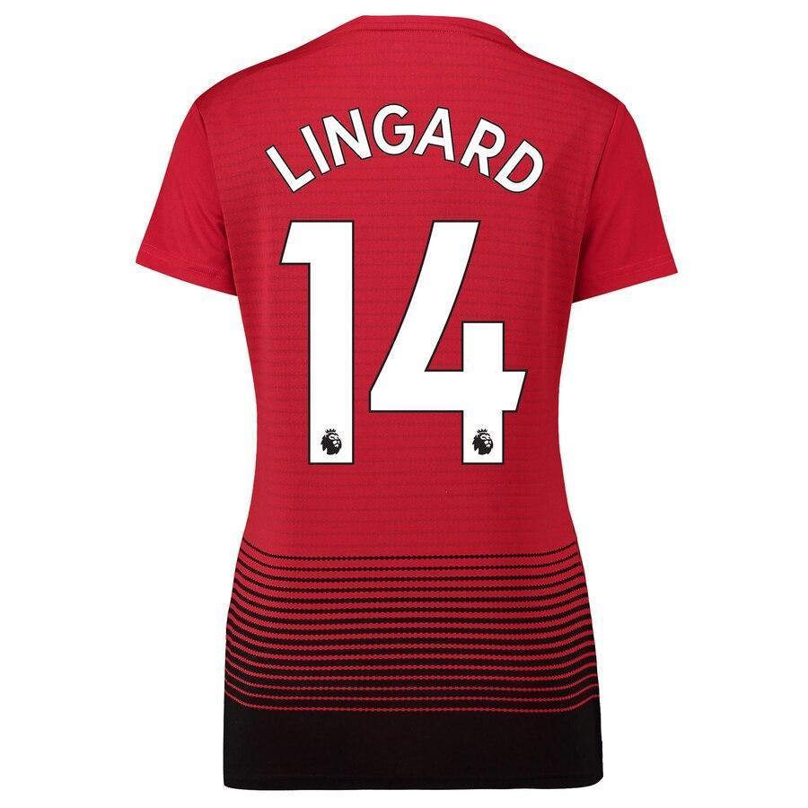 Jesse Lingard Manchester United adidas Women's 18/19 Home Replica Jersey – Red