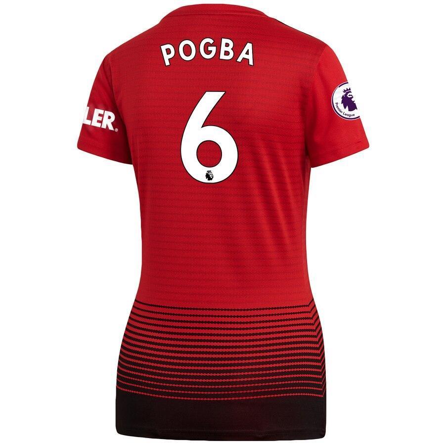 Paul Pogba Manchester United adidas Women's 18/19 Home Replica Jersey – Red
