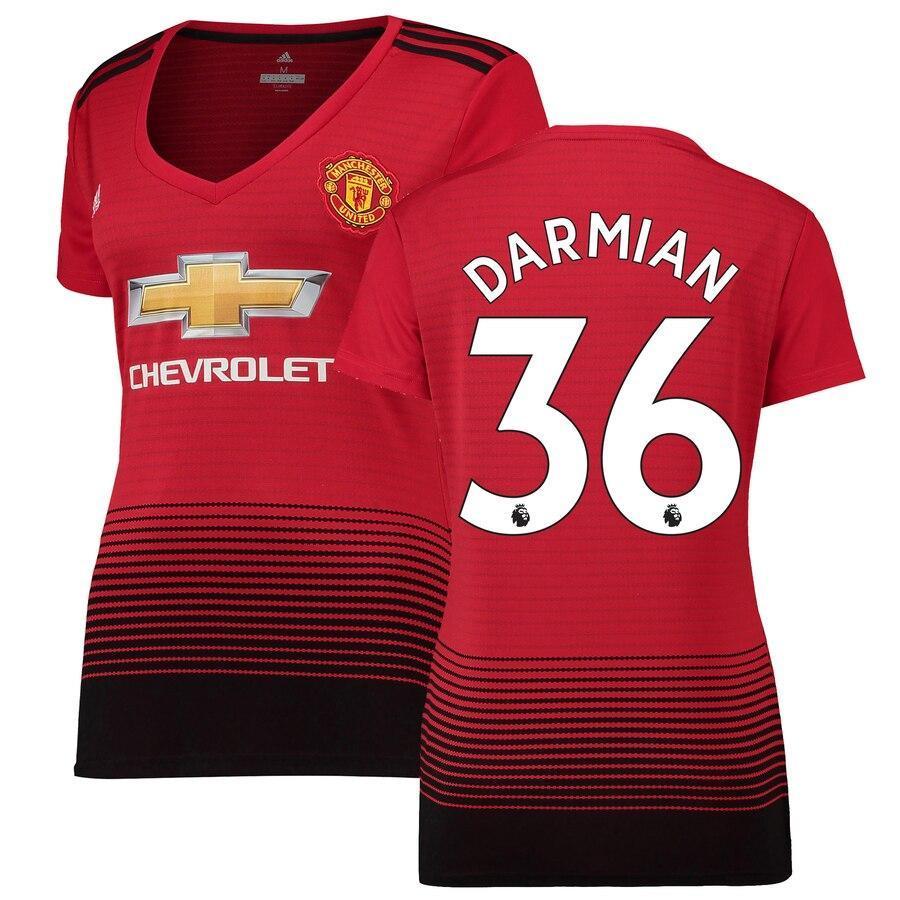 Matteo Darmian Manchester United adidas Women's 18/19 Home Replica Jersey – Red