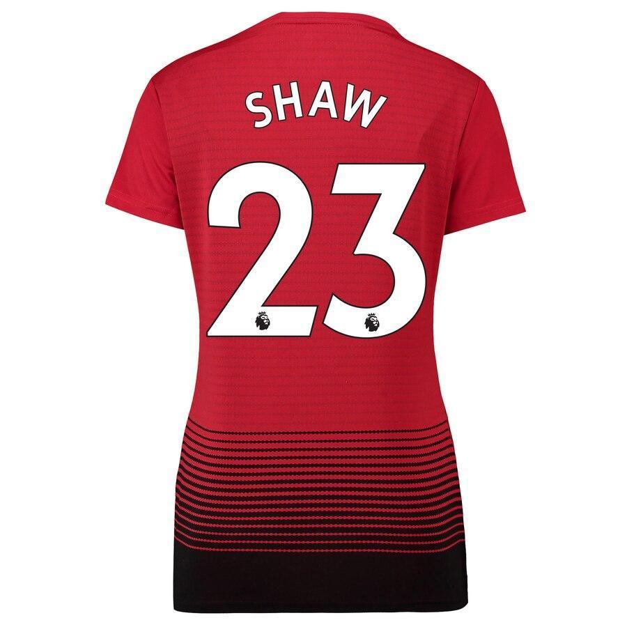 Luke Shaw Manchester United adidas Women's 18/19 Home Replica Jersey – Red