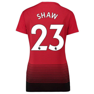Luke Shaw Manchester United adidas Women's 18/19 Home Replica Jersey – Red