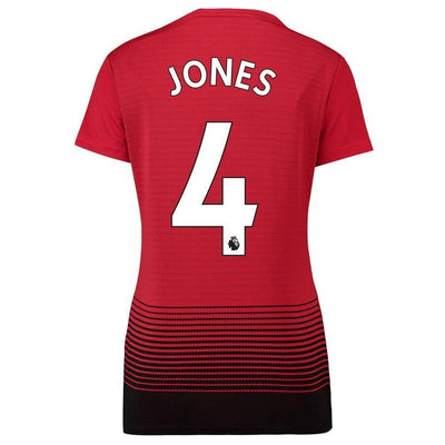 Phil Jones Manchester United adidas Women's 18/19 Home Replica Jersey – Red