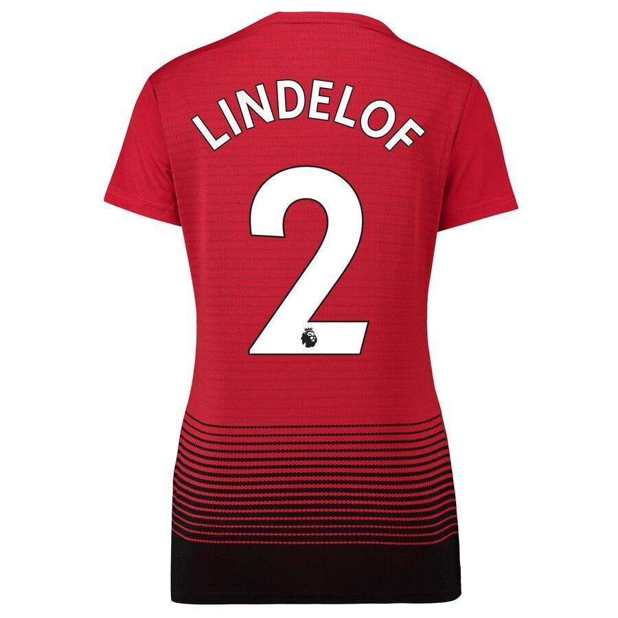 Victor Lindelof Manchester United adidas Women's 18/19 Home Replica Jersey – Red