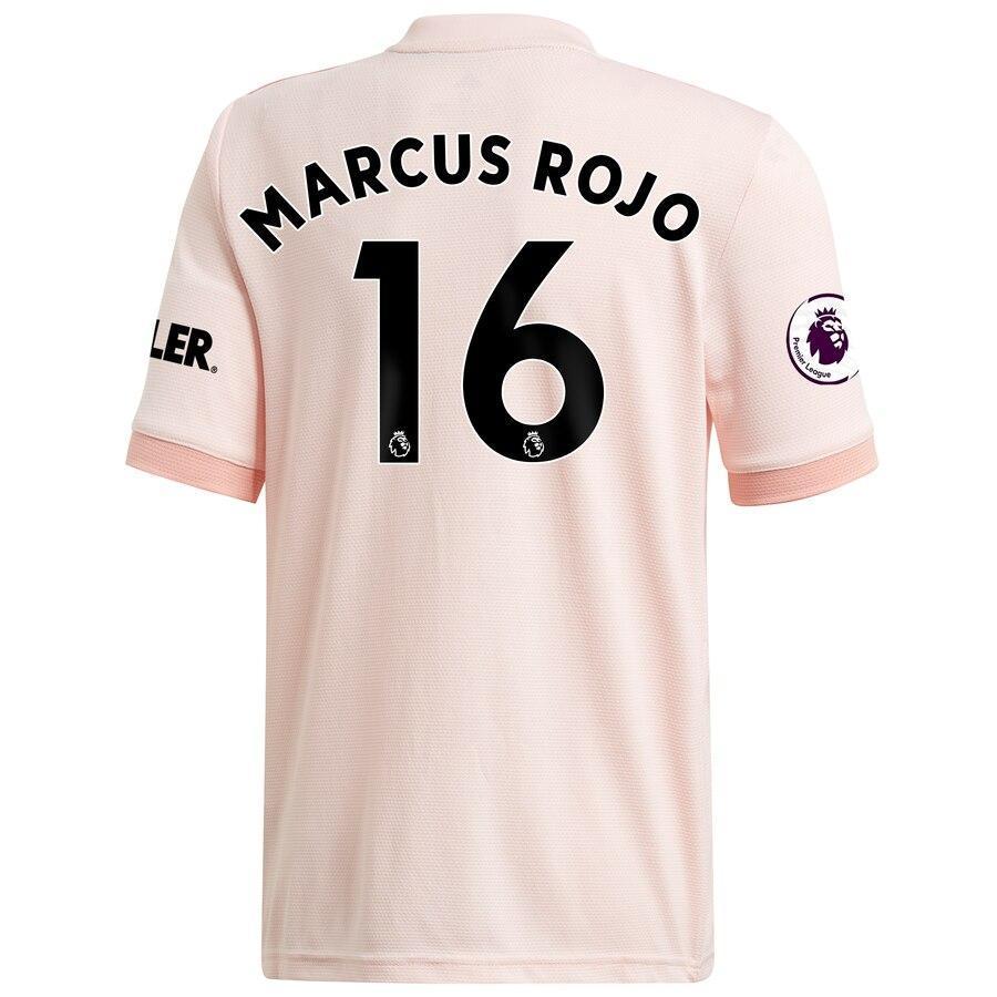 Marcos Rojo Manchester United adidas 18/19 Away Authentic Jersey – Coral