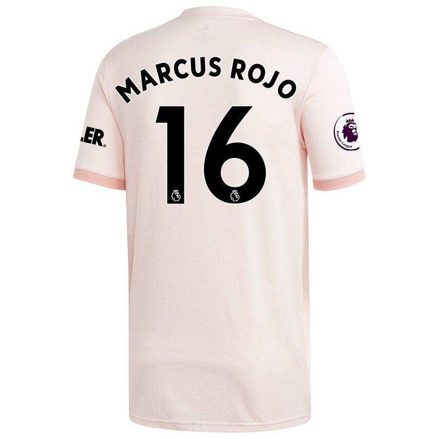 Marcos Rojo Manchester United adidas 18/19 Away Replica Jersey – Coral