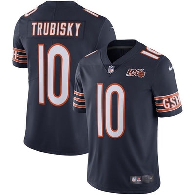 Mitchell Trubisky 10 Chicago Bears NFL 100th Season Limited Jersey