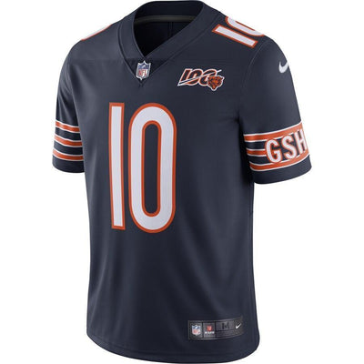 Mitchell Trubisky 10 Chicago Bears NFL 100th Season Limited Jersey