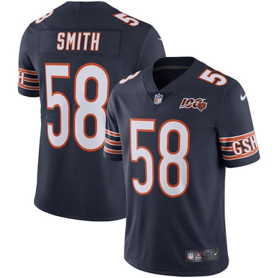Roquan Smith 58 Chicago Bears Navy NFL 100th Season Limited Jersey