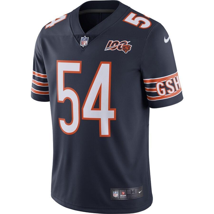 Brian Urlacher 54 Chicago Bears 100th Season Retired Limited Jersey