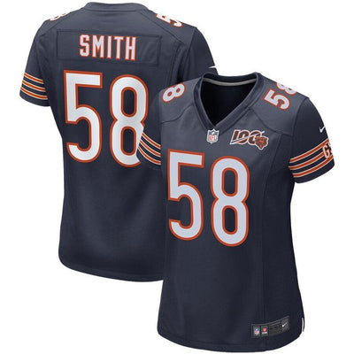 Roquan Smith Chicago Bears Women's Navy 100th Season Game Jersey