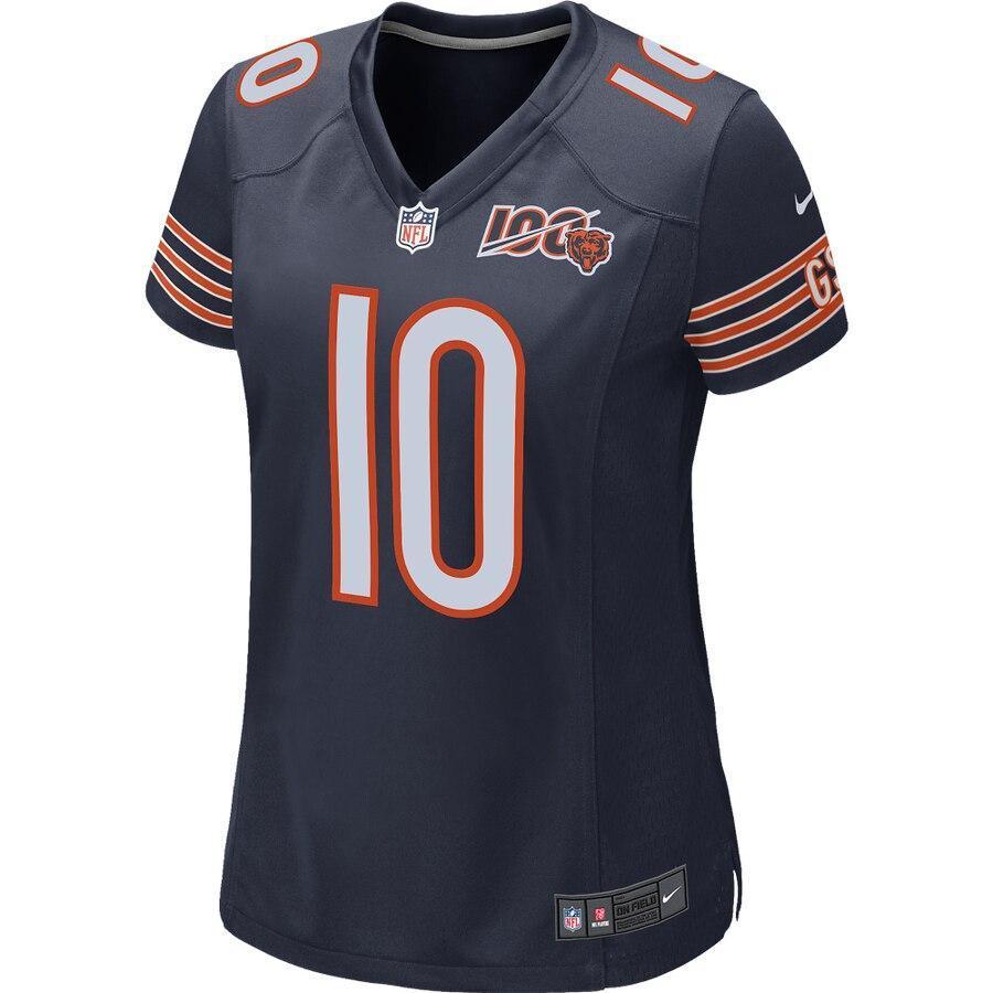 Mitchell Trubisky 10 Chicago Bears Women's 2019 100th Season Alternate Classic Game Jersey