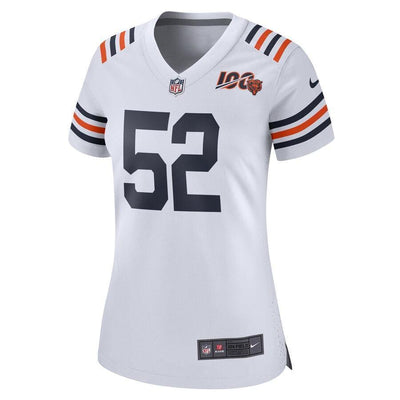 Khalil Mack 52 Chicago Bears Women's 100th Season Game Jersey