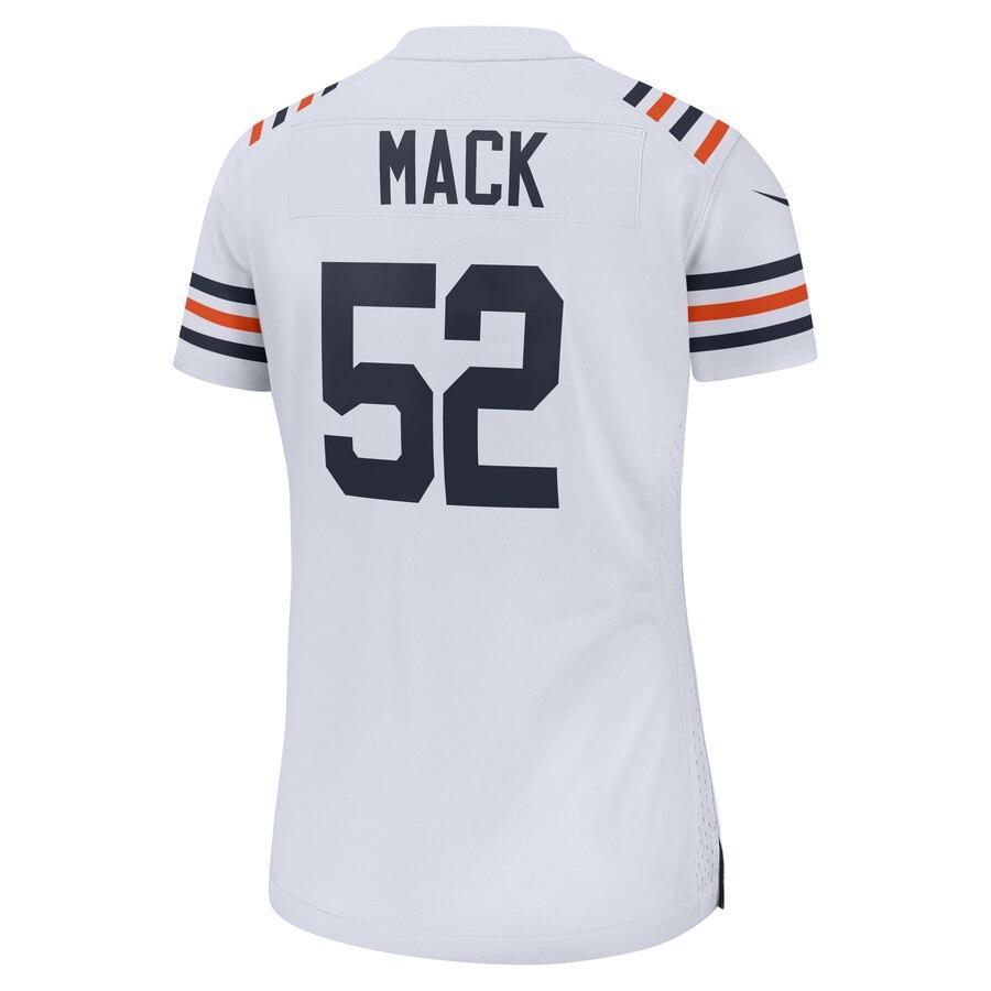 Khalil Mack 52 Chicago Bears Women's 100th Season Game Jersey