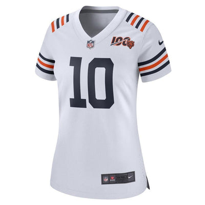 Mitchell Trubisky 10 Chicago Bears Women's 2019 100th Season Alternate Classic Game Jersey