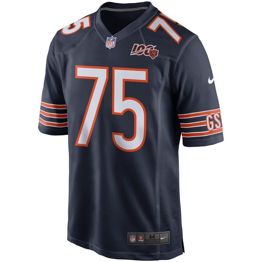 Kyle Long Chicago Bears Navy 100th Season Game Jersey