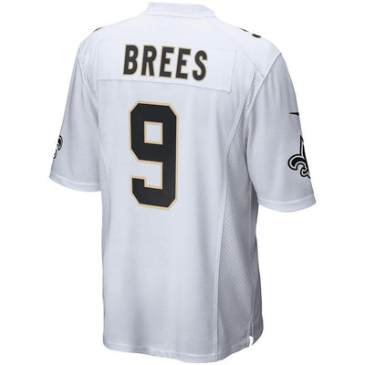 Drew Brees 9 New Orleans Saints White Event Game Jersey
