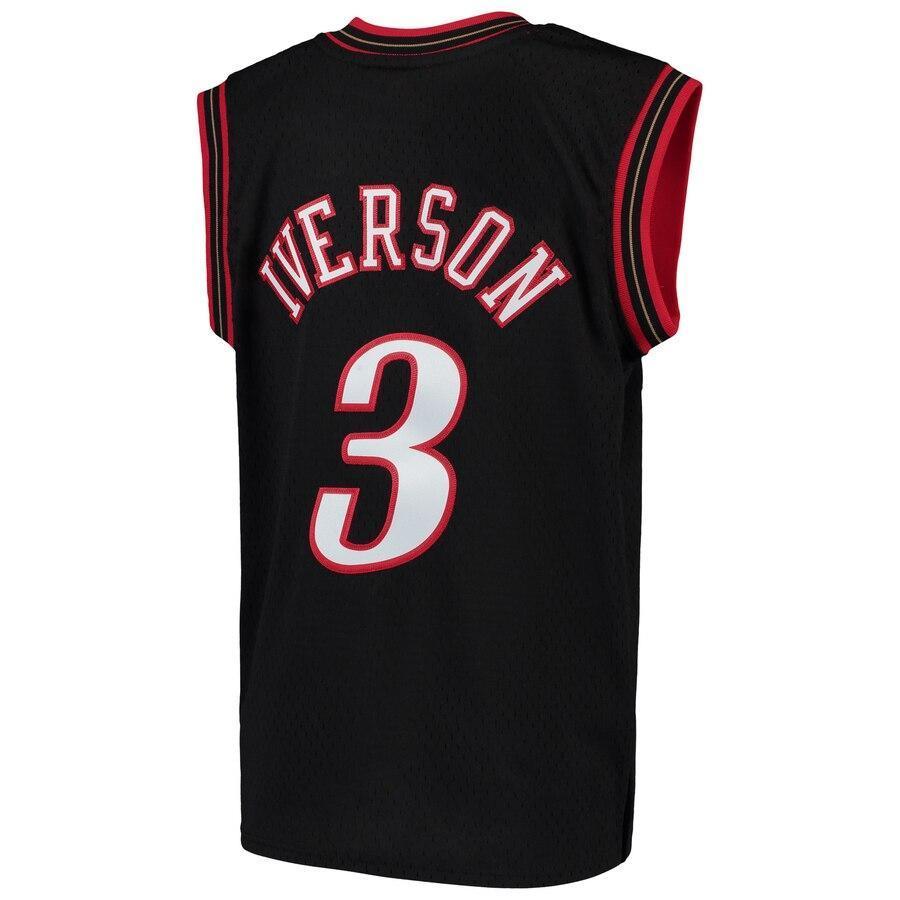 Allen Iverson Philadelphia 76ers Youth Hardwood Classics Swingman Throwback Jersey – Royal