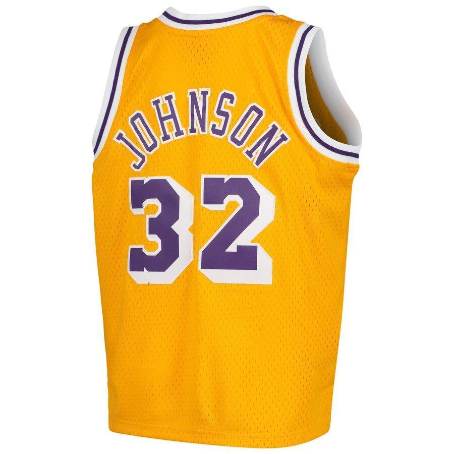 Magic Johnson Los Angeles Lakers Youth Swingman Throwback Jersey – Gold